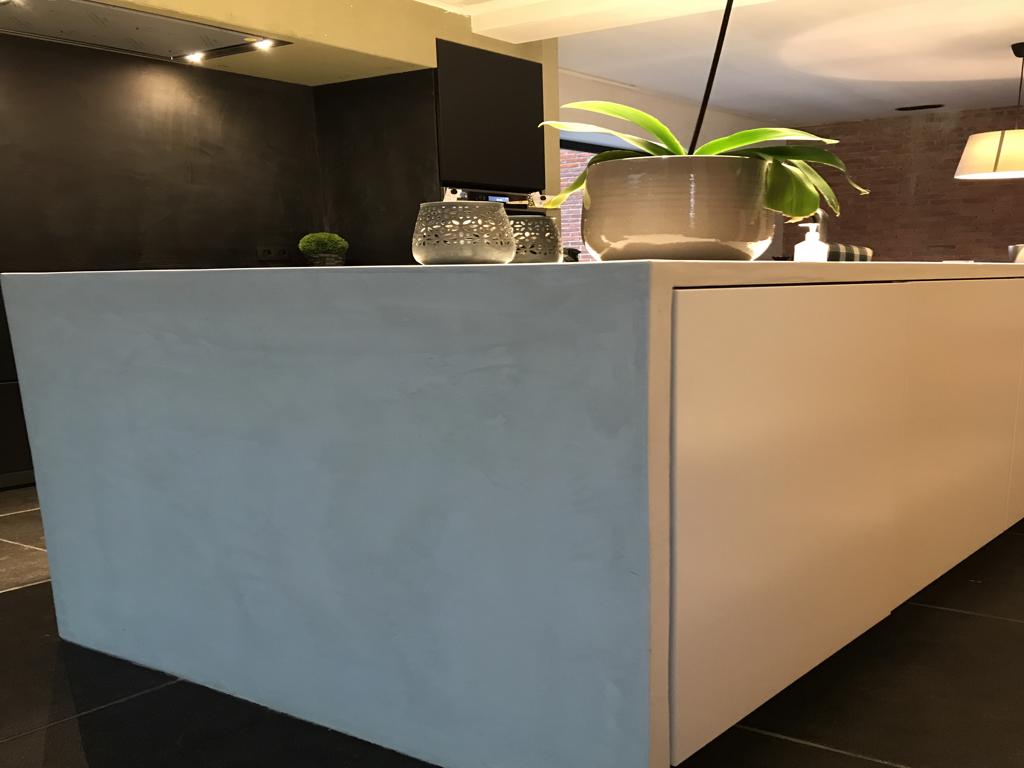 B-Projects Zolder - Keuken deco stuc